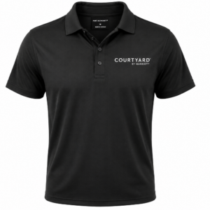 Courtyard Jersey Polo Black