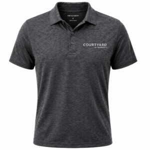 Courtyard Jersey Polo Dark Heather