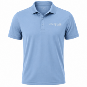 Courtyard Jersey Polo Light Blue