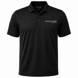 Courtyard Performance Polo Black