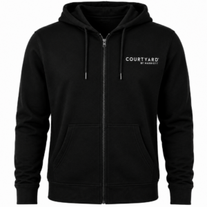 Courtyard Zip Hoodie Black