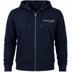 Courtyard Zip Hoodie Navy